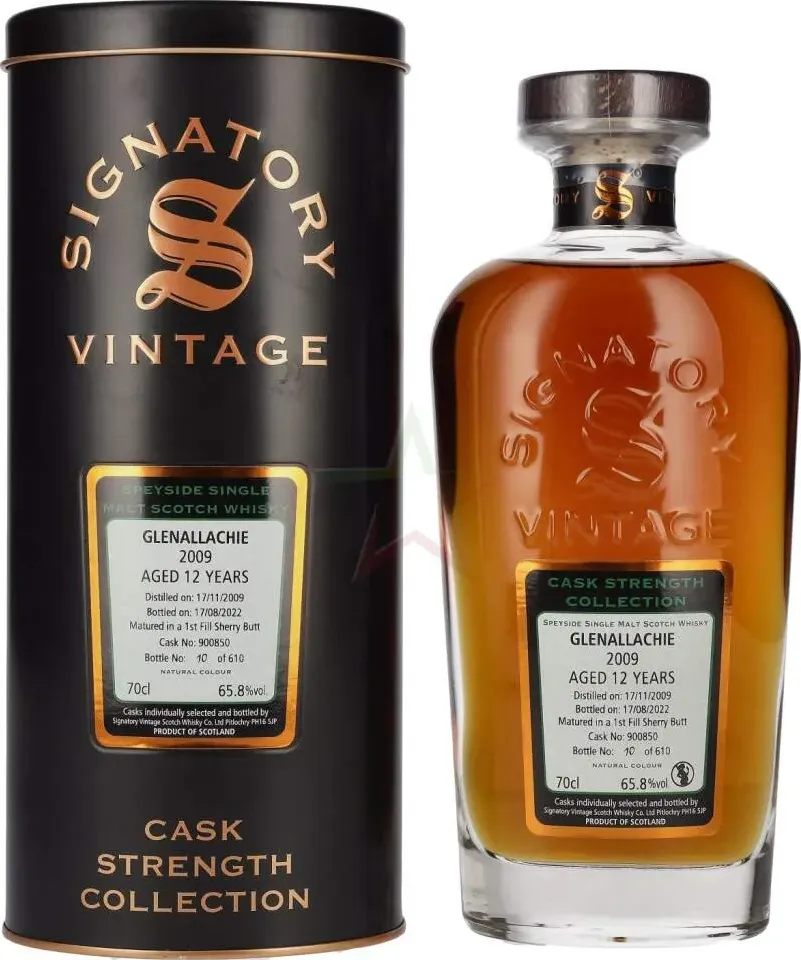 Signatory vintage glenallachie 12 years old cask strength 2009