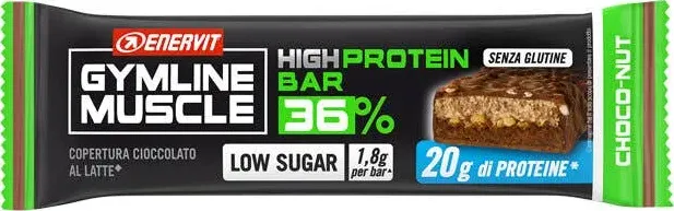 Enervit Gymline High Protein Bar 36% Choco Nut Barretta Proteica 55g Enervit