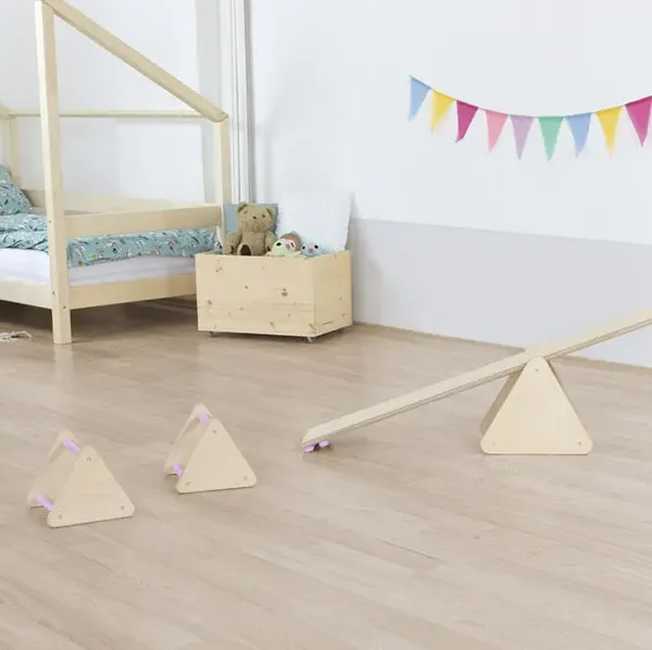 Set di equilibrio Montessori colore rosa