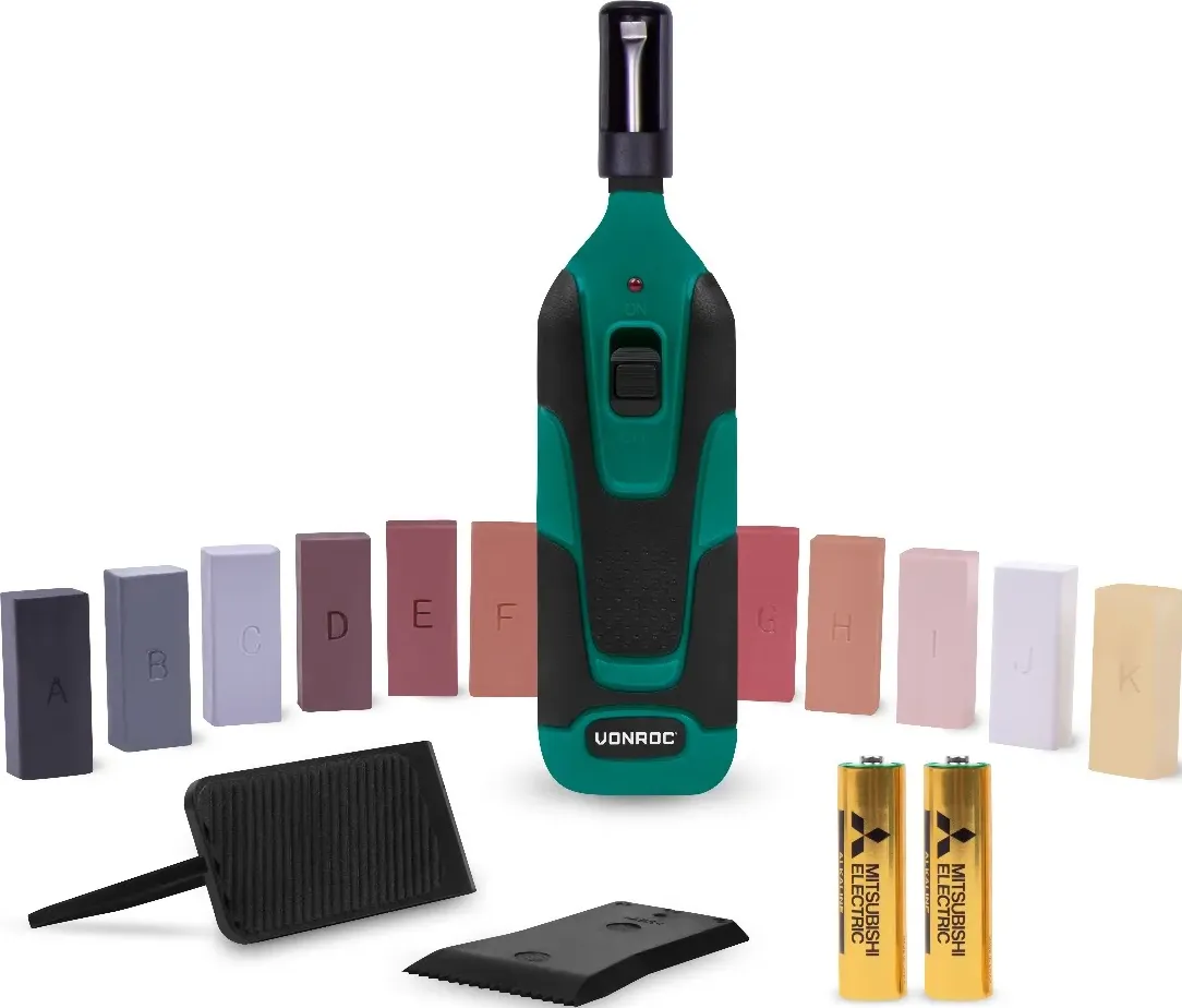 Kit di riparazione per laminato | Incl. 11 colori e batterie