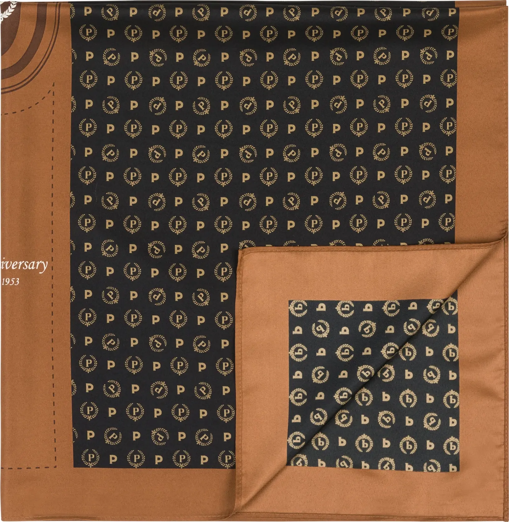 Foulard Heritage 70th Anniversary NERO/MARRONE