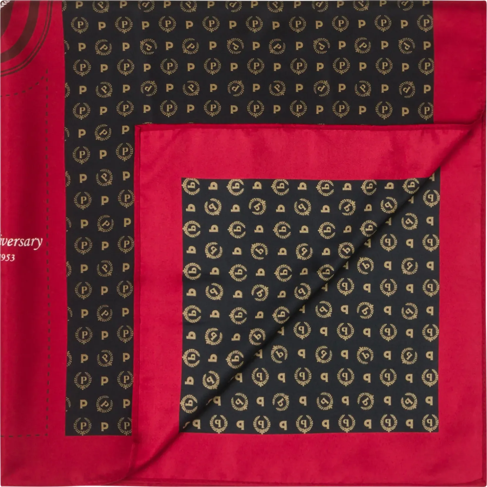 Foulard Heritage 70th Anniversary NERO/ROSSO