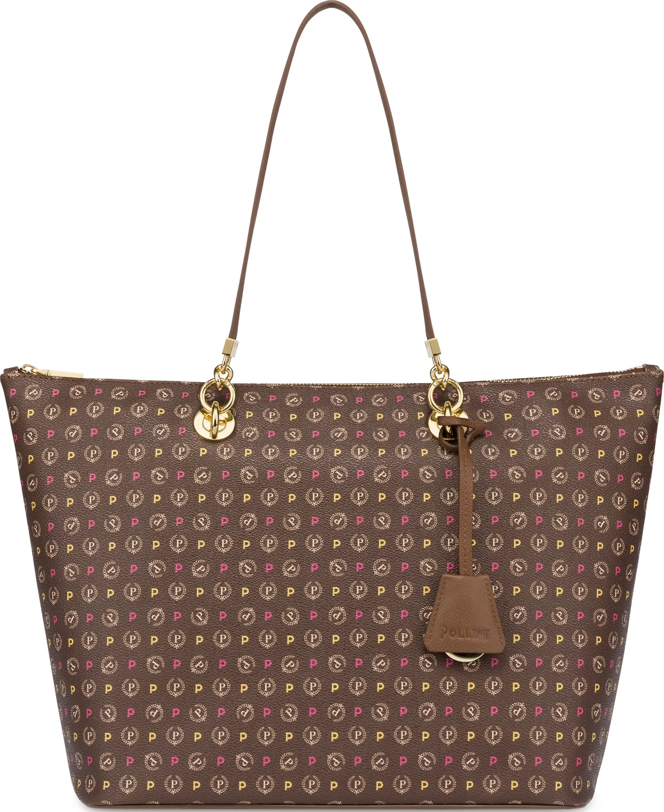 Shopping bag Heritage Logo Classic MULTICOLOR/MARRONE