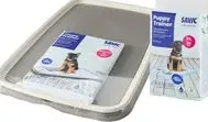 "Puppy Trainer Starter Set Savic - Set Extra Large: vaschetta XL + 30 tappetini compatibili"