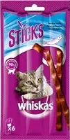 "Whiskas Sticks 14 x 36 g Snack per gatto - Ricco di Salmone"