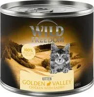 "Wild Freedom Kitten lattine 6 x 200 g Umido per gatto - Golden Valley - Coniglio & Pollo"