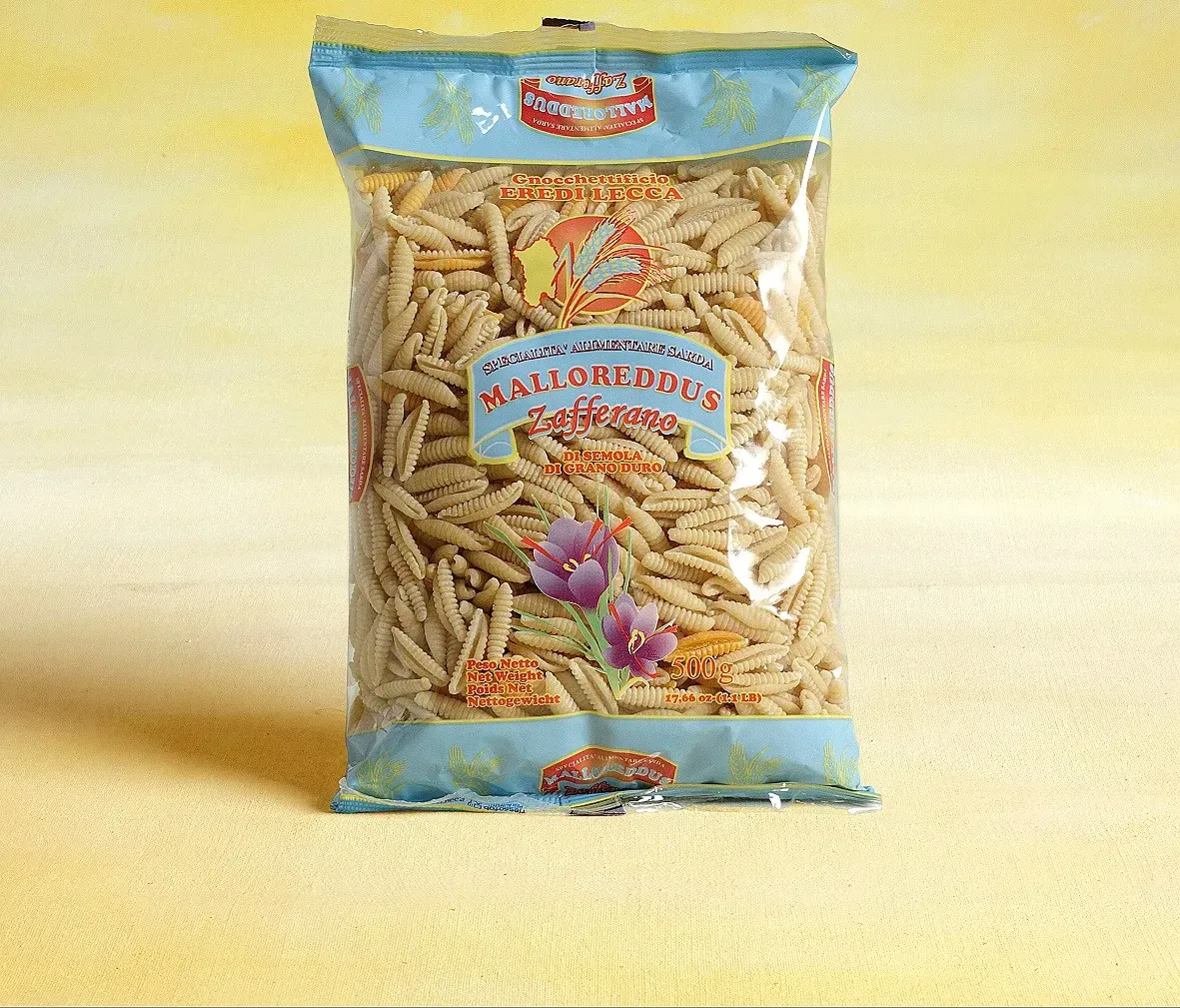 Pasta - Malloreddus tradizionali allo zafferano - 500g