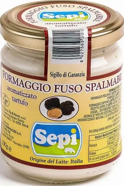 Formaggio Pecorino Fuso Spalmabile  Al Tartufo 200gr