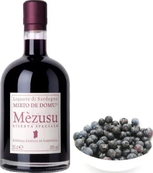 Mèzusu Liquore di Mirto Tradizionale Rosso - Liquoreria Campidano