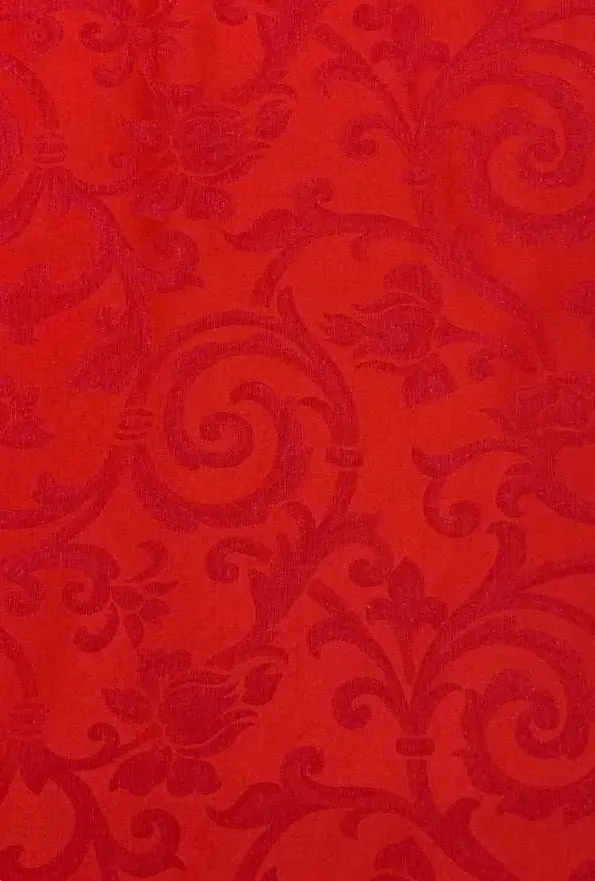 Tessuto Tappezzeria Jacquard 330 Grande 50 Cm Rosso