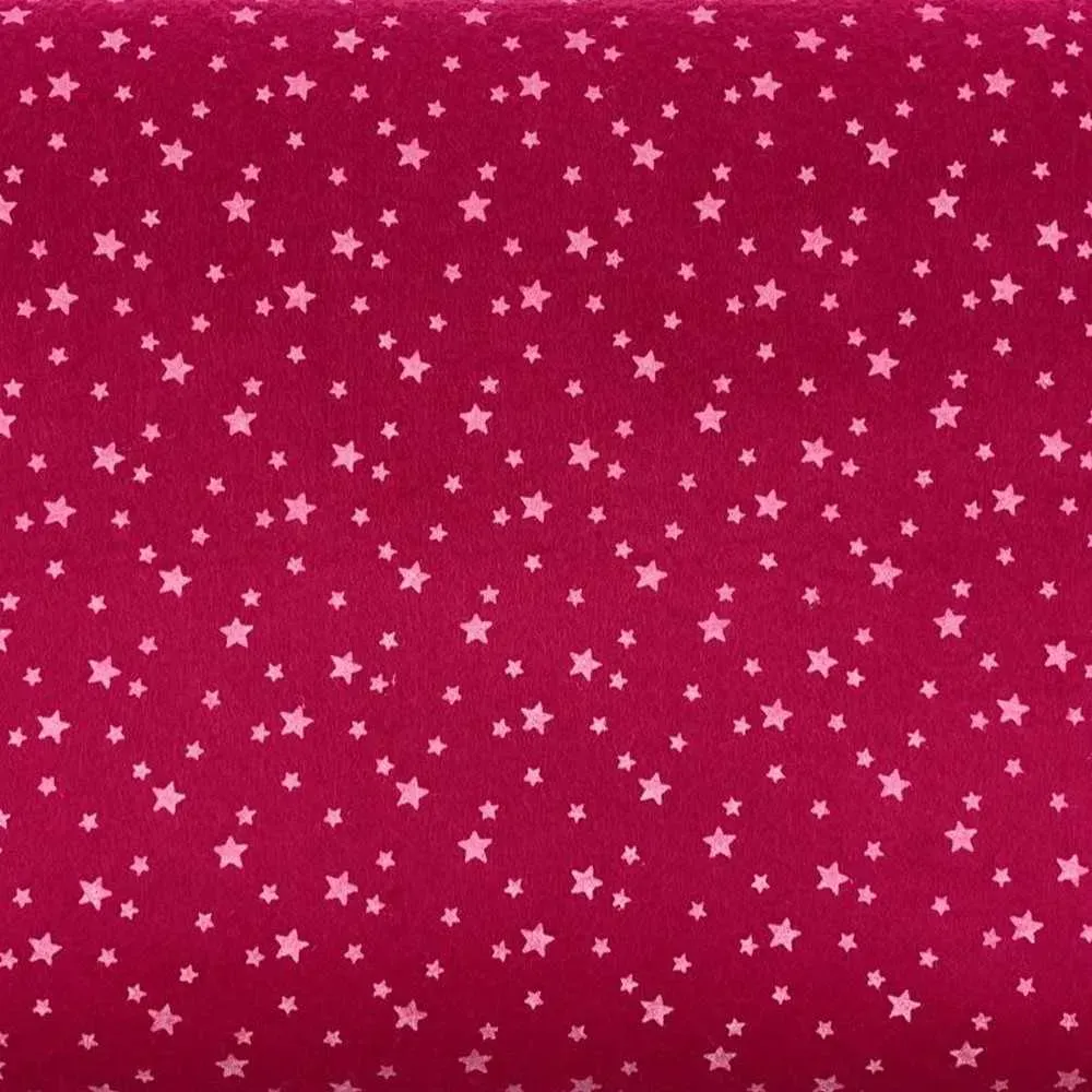 Tessuto Pannolenci Stelle 20 Cm Fucsia