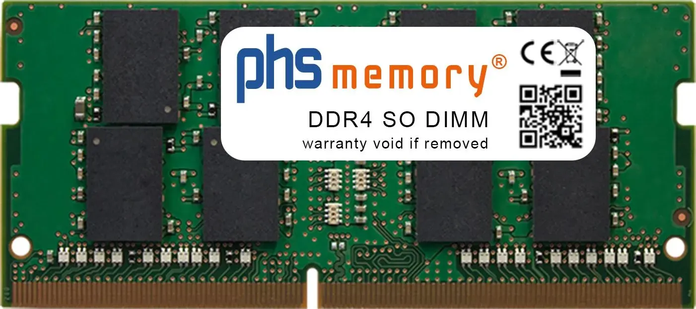 PHS-memory 32 GB di memoria RAM per HP 17-ca2000ns DDR4 SO DIMM 2666MHz PC4-2666V-S (HP 17-ca2000ns, 1 x 32GB), Memoria RAM (modelli specifici)