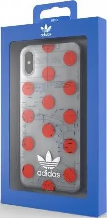 Adidas anni '70 Chiaro (iPhone X), Cover smartphone, Trasparente