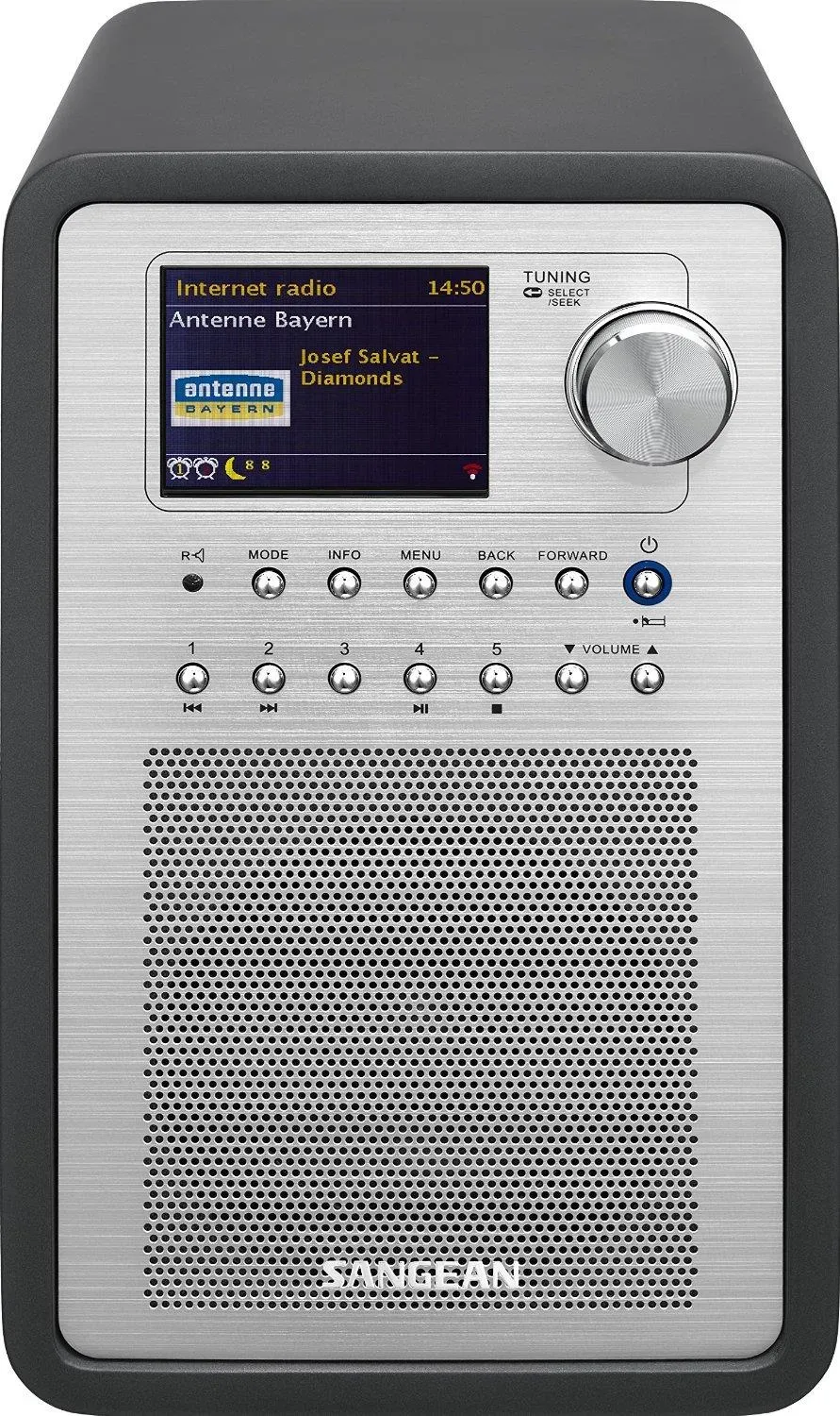 Sangean WFR-70 (DAB, Web radio), Radio, Grigio