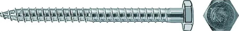 Fischer, Tassello, FIS 080413 Vite di sicurezza 10x105 esagonale. (50 pz.)