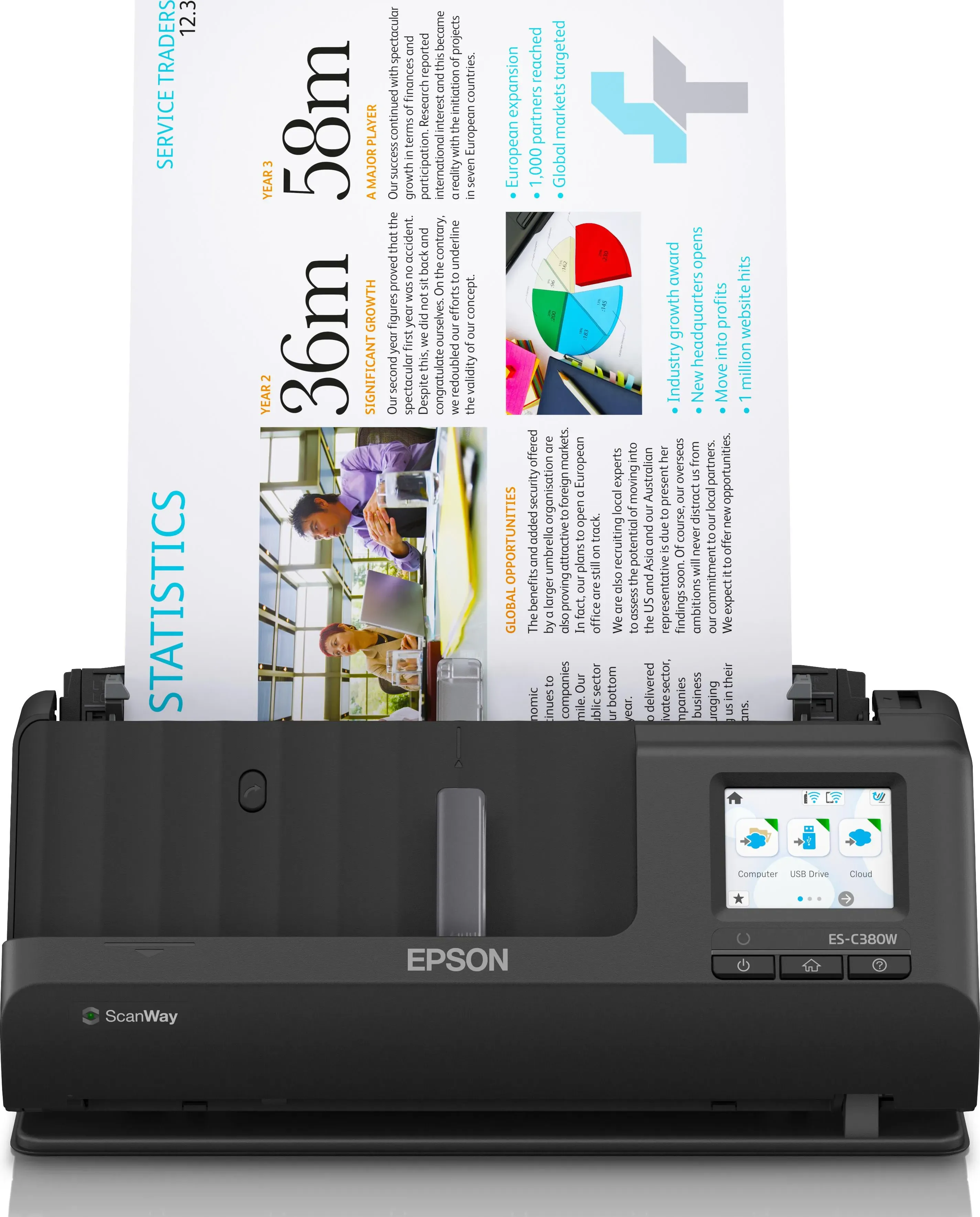 Epson, Scanner, ES-C380W (USB)