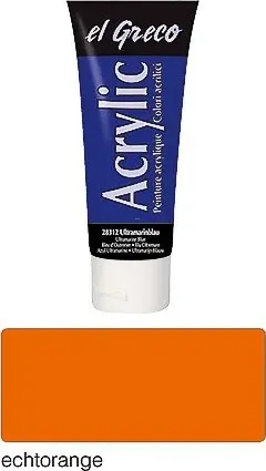 Kreul, Colore + Vernice per fai da te, el Greco Acrylic 75ml (Arancione, 75 ml)