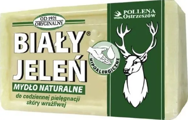 Biały Jeleń, Sapone mani, POL WHITE JELEIN Saponette naturali 150g&amp (Sapone duro)