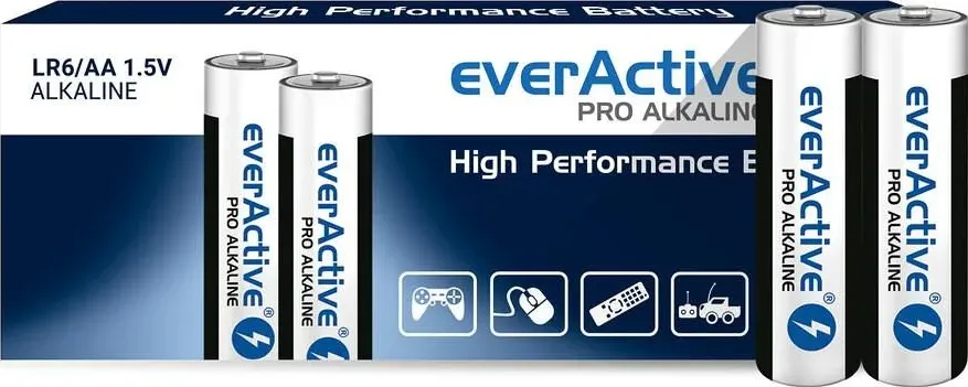 Everactive Batterie alcaline Pro LR6 AA - confezione termoretraibile - 10 - Batteria (AA, 3000 mAh), Batterie