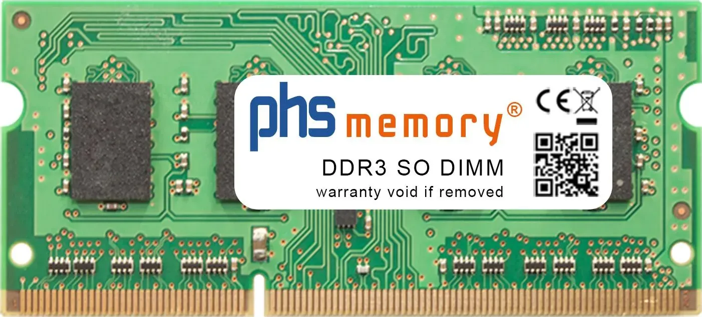 PHS-memory 2GB di memoria RAM per AAEON EMB-BT4 DDR3 SO DIMM 1600MHz (AAEON EMB-BT4, 1 x 2GB), Memoria RAM (modelli specifici)