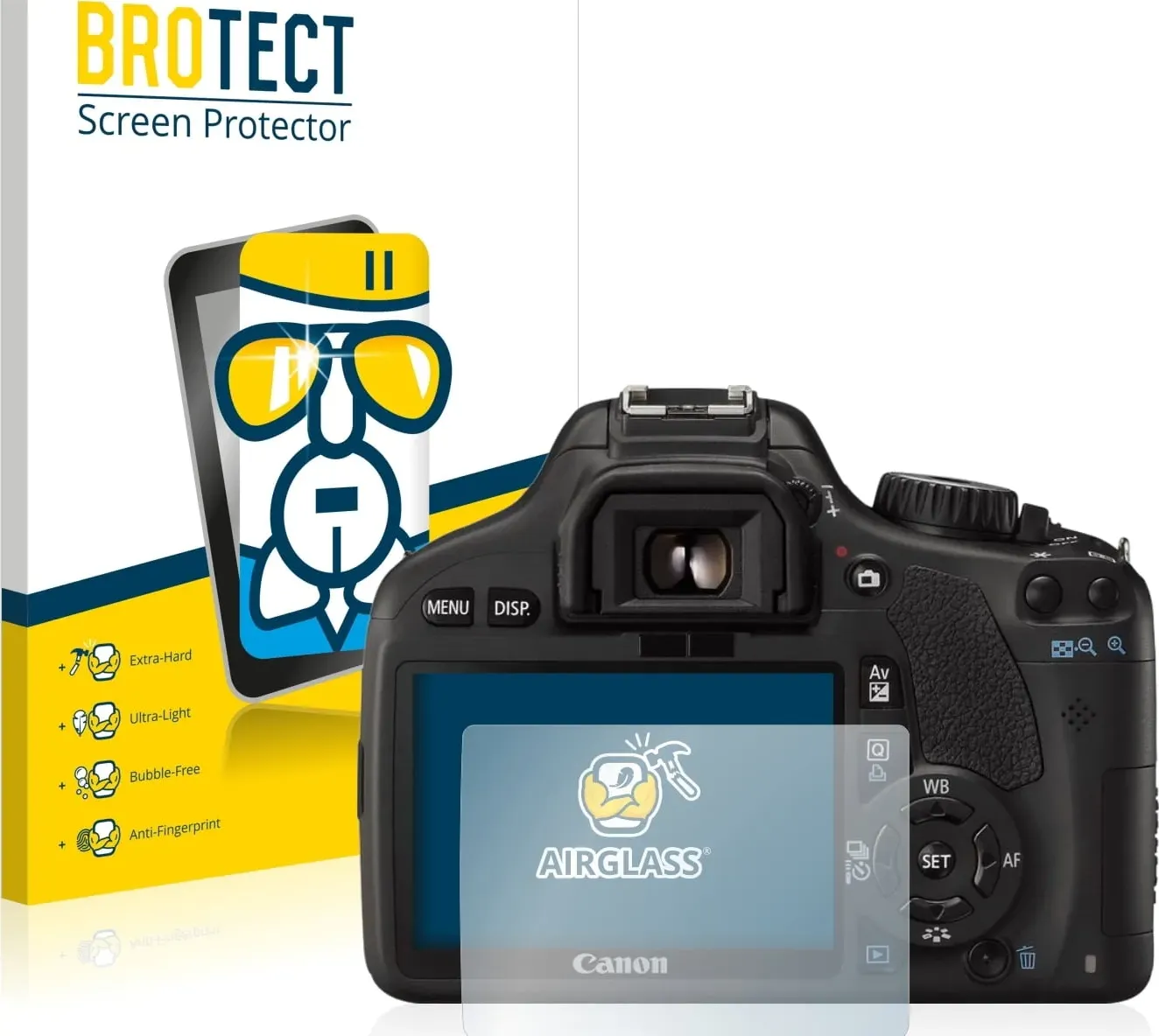 BROTECT AirGlass Vetro (Pellicola protettiva, EOS 550D), Custodia fotocamera