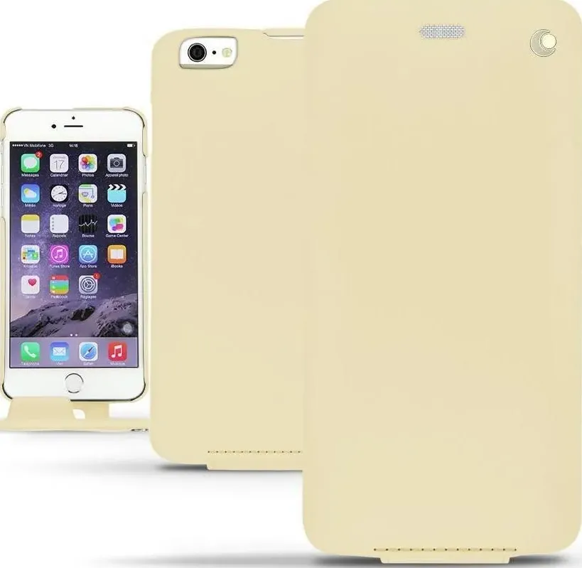 Noreve Cover in pelle verticale (iPhone 6s), Cover smartphone, Beige