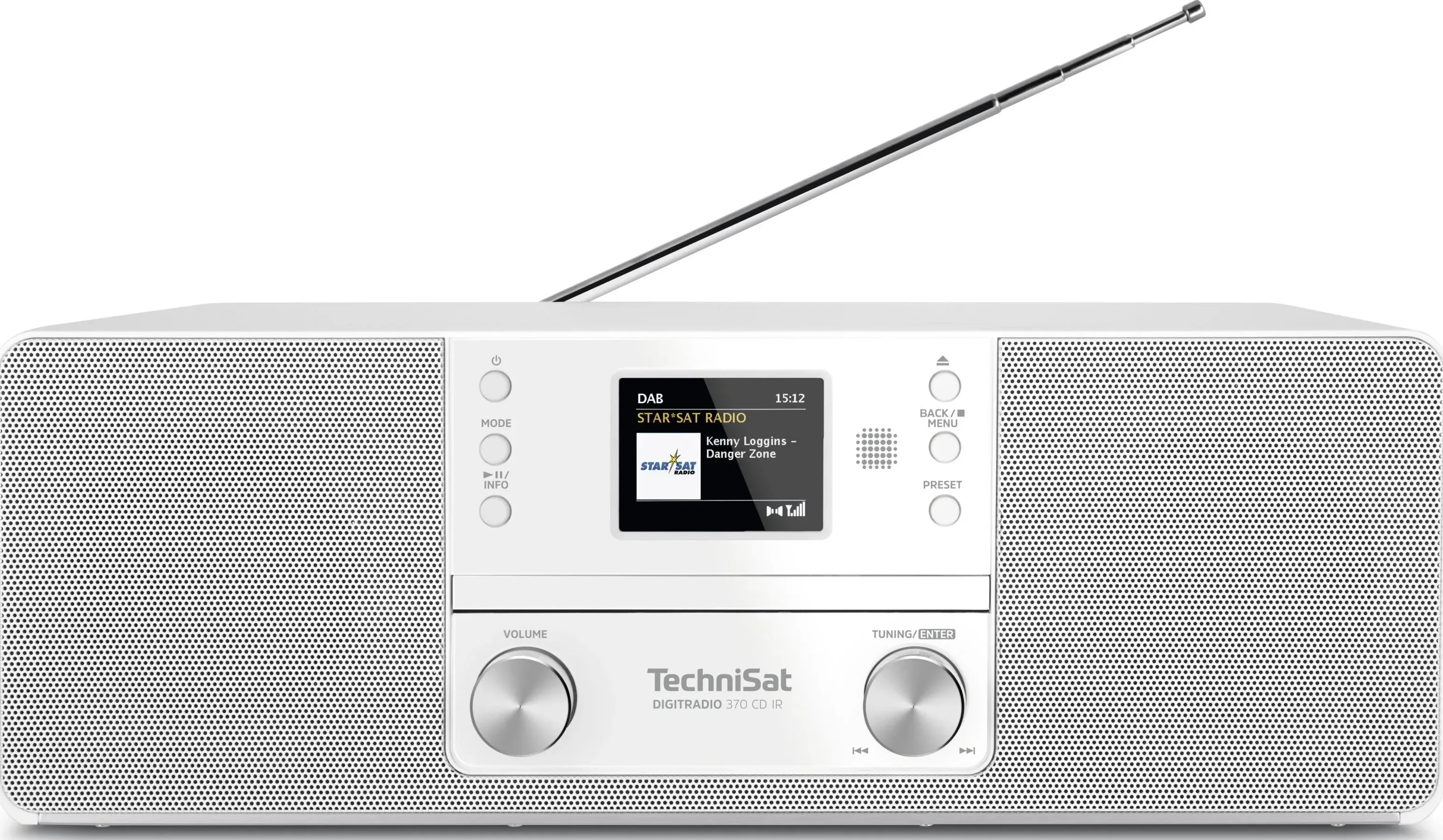 TechniSat 370 CD IR (DAB, Web radio, Bluetooth), Radio, Bianco