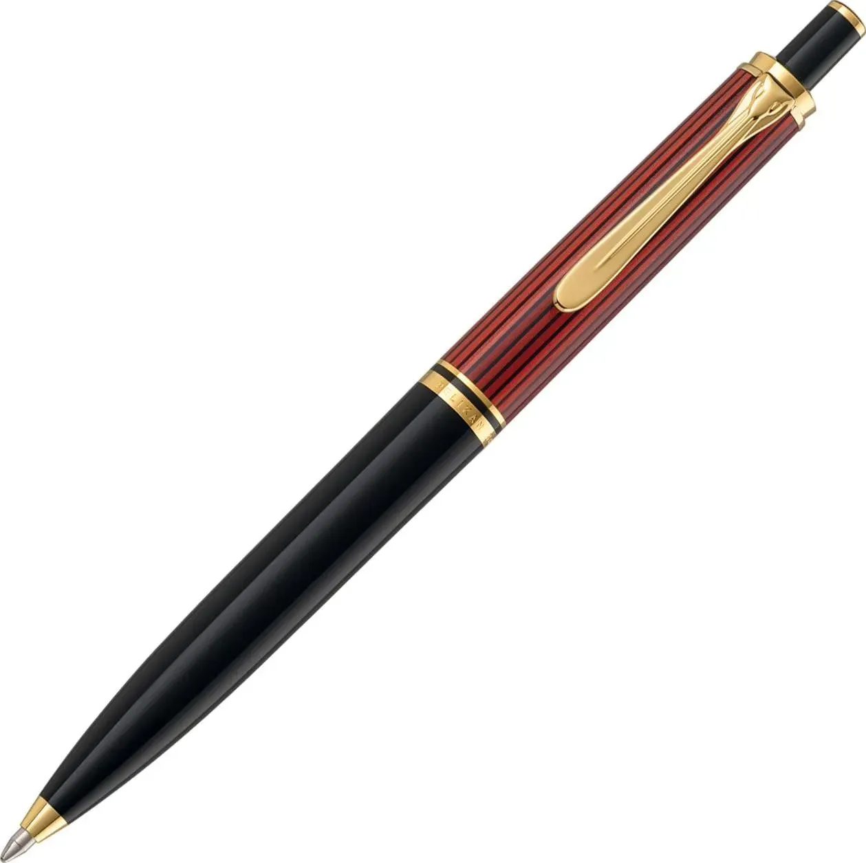 Pelikan, Penne, Penna a sfera K400 Custodia nero-rossa (Nero)