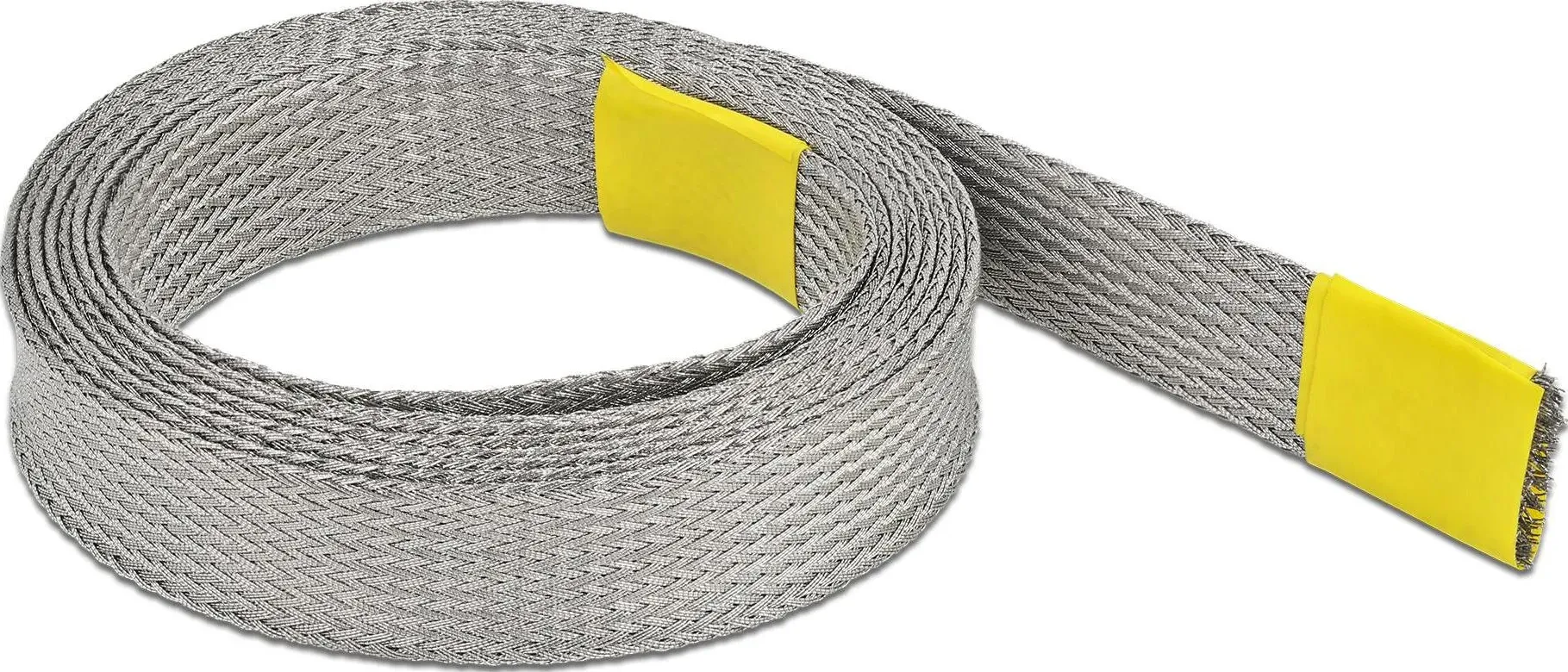 Delock Guaina per cavi per schermatura EMC 2 m x 15 mm Grigio (200 cm), Guaina per cavi + Protezioni per cavi, Argento