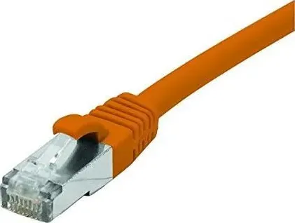 Exertis Connect Patchkabel CAT. 6, F/UTP, PoE, halogenfrei, orange, 0,3 m Geschirmtes Patchkabel mit Rastnasensch... (F/UTP, CAT6, 0.50 m), Cavo di rete