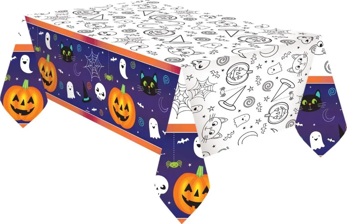 Amscan, Tovaglia, Nappe Halloween Citrouille