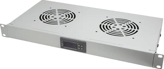 LogiLink Vassoio del ventilatore, Accessori per armadio rack, Grigio