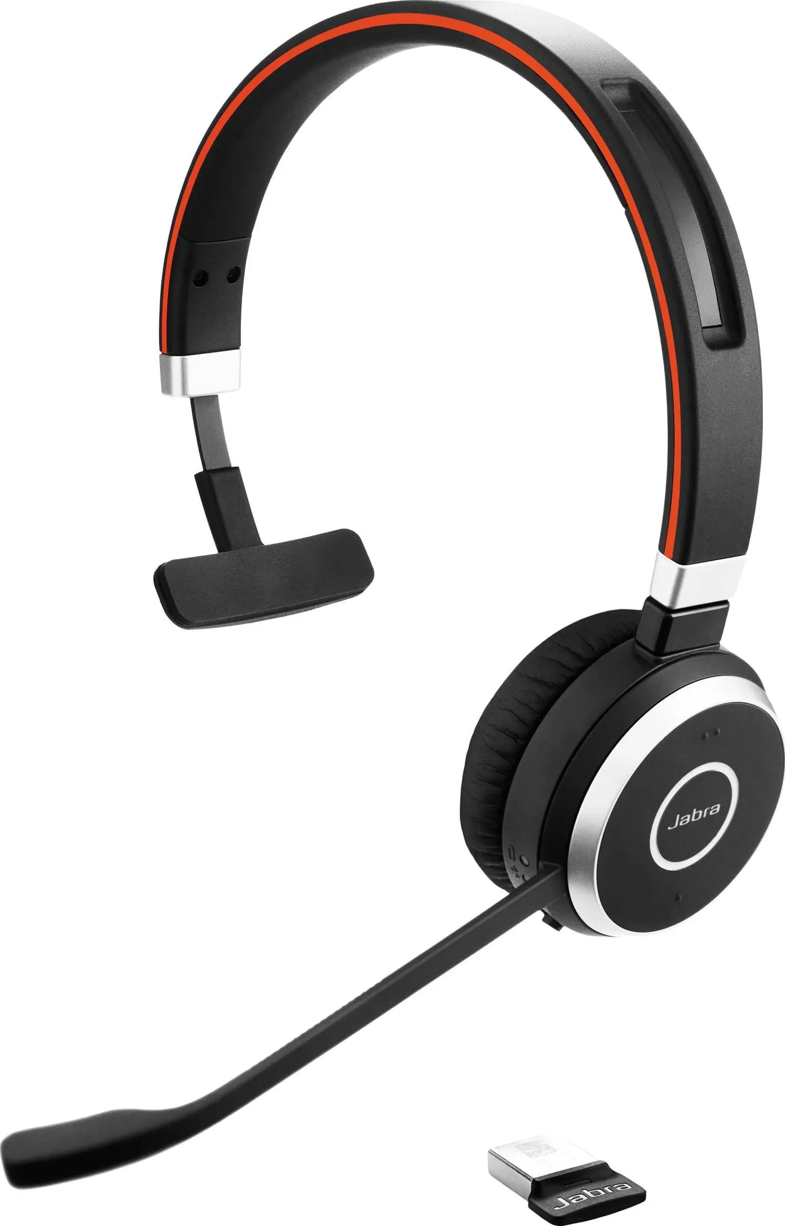 Jabra Evolve 65 UC Mono (Senza fili), Cuffie da ufficio, Nero