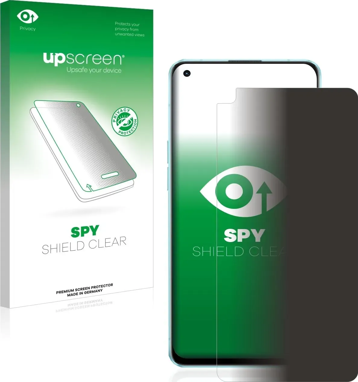 Upscreen Spy Shield Pellicola Privacy (1 Pezzo/i, Oppo Reno 6 5G), Pellicola protettiva smartphone