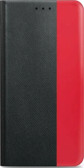 Prio Custodia a libro Fashion per iPhone 14 Plus nero-rosso (iPhone 14 Plus), Cover smartphone, Nero, Rosso