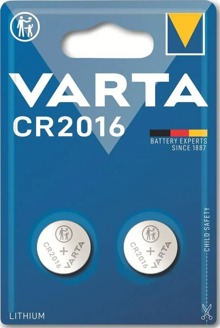 Varta Elettronica CR2016 (2 pz., CR2016, 90 mAh), Batterie