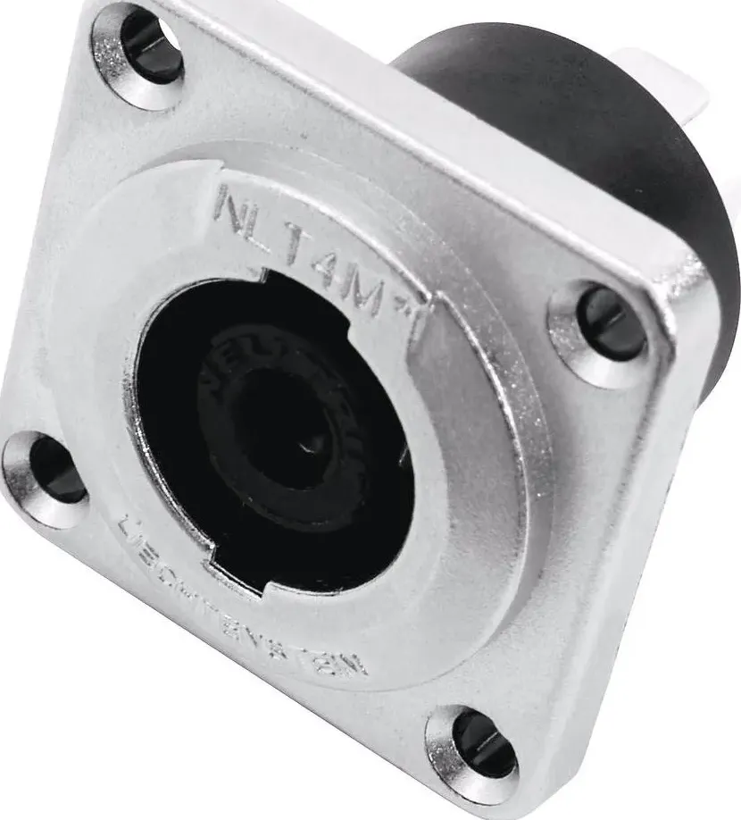 Neutrik Presa da pannello Speakon 4pin NLT4MP, Cavo + Spina elettrica