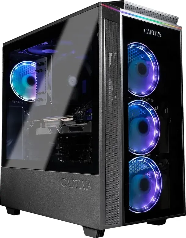 Captiva Gioco avanzato I60-415 Core i5 RTX 3060 (Intel Core i5-10400F, 16 GB, 480 GB, HDD, SSD), PC, Nero