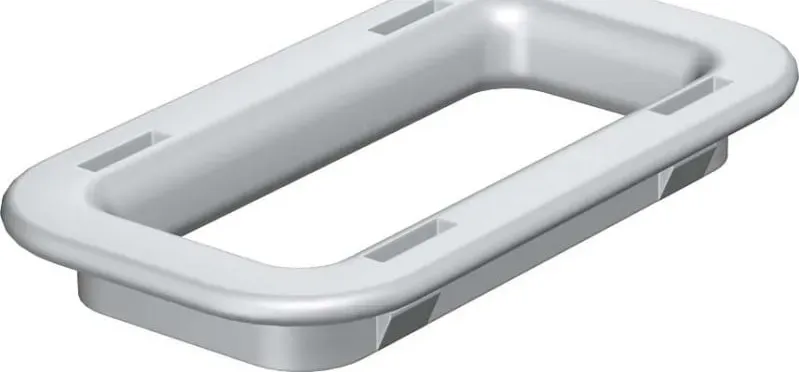 OBO Bettermann Anello di protezione del cavo KSR-915 grigio chiaro 28x58mm, Accessori per cavi, Grigio