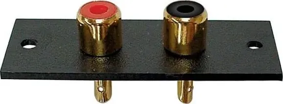 20x Velleman Spina Rca 2P Amp oro, Cavo + Spina elettrica, Nero