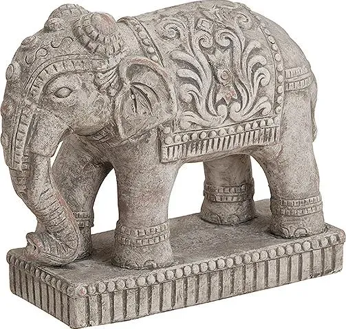 G. Wurm, Accessori + Oggetti decorativi, Elefante in ceramica grigia, B27 x T11 x H23 cm