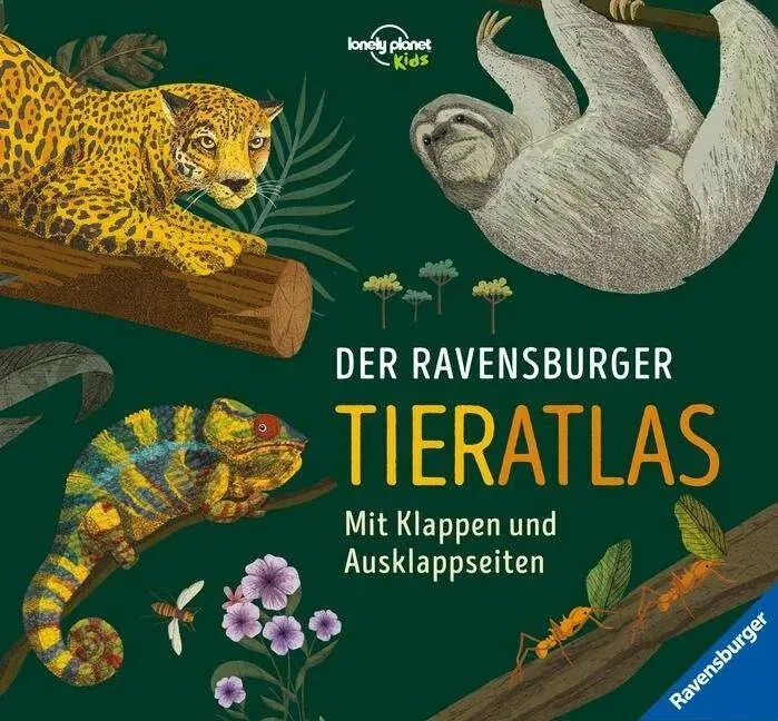 L'Atlante degli animali Ravensburger - un emozionante viaggio intorno al mondo degli animali, Libro per bambini di Anne Rooney