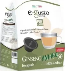 Pop Caffè Ginseng Amaro Capsule Compatib. Nescafè Dolce Gusto 96pz di ecoprice.it