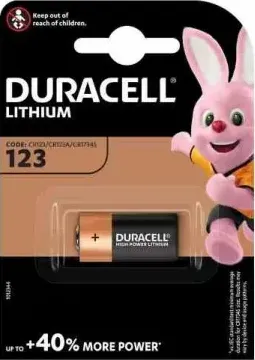 (1 confezione) duracell spec. batterie 1pz dl123 cr123/cr123a/cr17345
