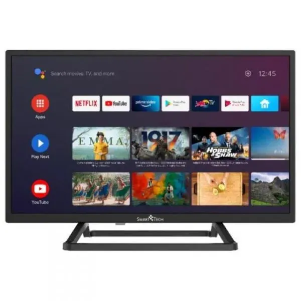 Smart tech tv led 24ha10t3 24 pollici hd smart tv android 9.0 quad core 1g-8g dolby audio bluetooth 2t2r wi-fi dvb-t2-c-s2 h.265