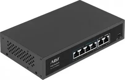 Switch 4+2p di cui 4p poe plus 10/100 e 2p gigabit 250m adj