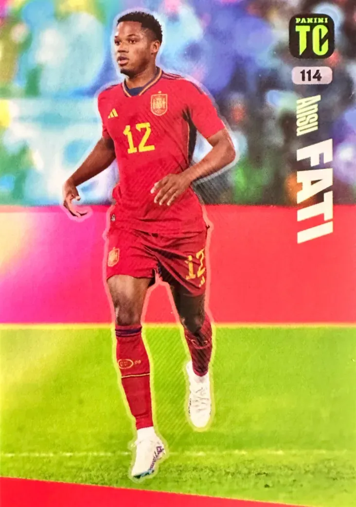 N.114  Ansu Fati Spain  - Top Class 2024 Panini