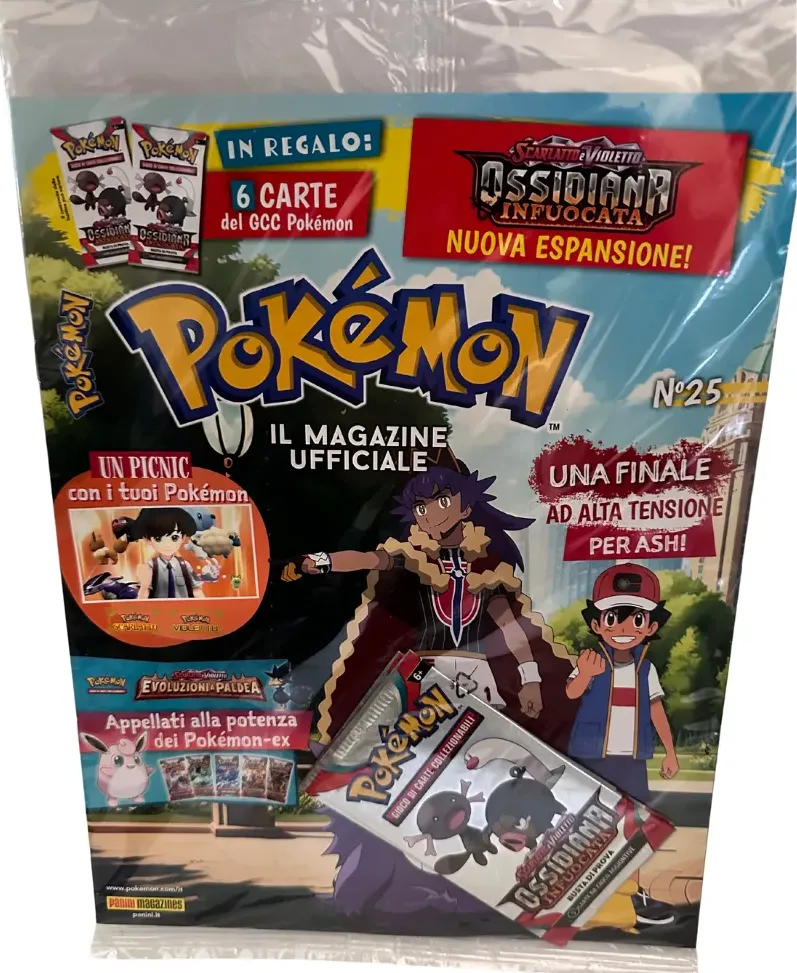 Pokemon il Magazine ufficiale Ottobre 2023 Ossidiana infuocata nuova espansione