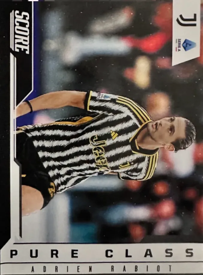 (300)   N.20  Adrien Rabiot Juventus Pure Class  - Score Serie A 2023/24 Panini