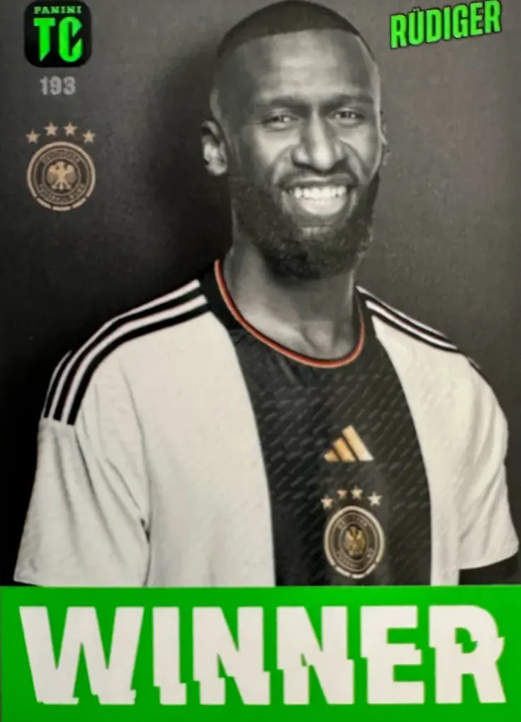 N.193  Antonio Rüdiger Germany Winner - Top Class 2024 Panini